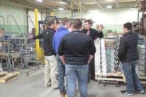 Peck High School visits Cotterman HQ in Croswell, MI.