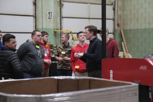 Peck High School visits Cotterman HQ in Croswell, MI.