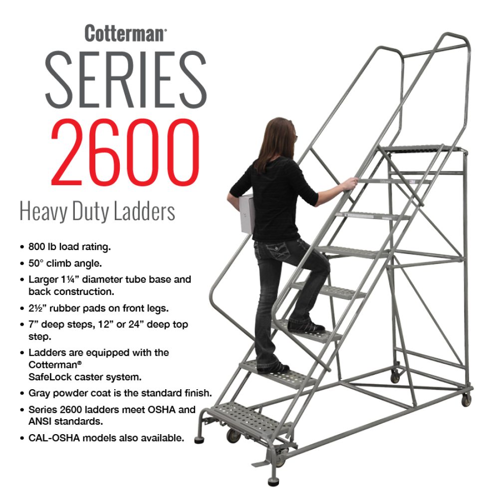 cotterman-series-2600-heavy-duty-rolling-metal-ladder-800-capacity