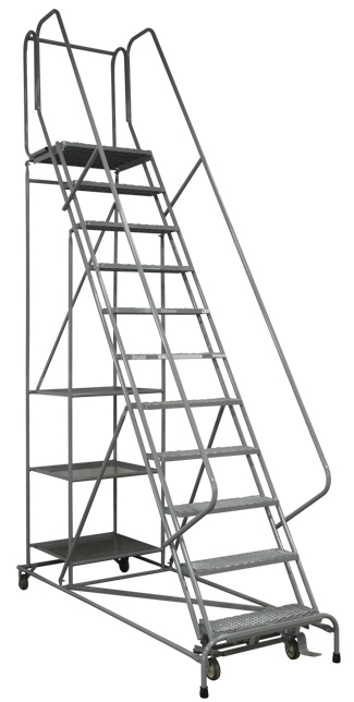 5011ra1 cotterman 5000 series rolling metal ladder shelves